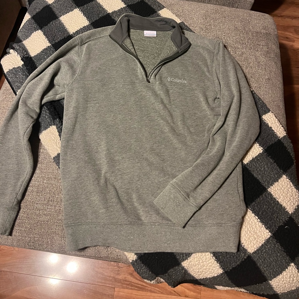 Columbia Men's Zip Up Gray Sweater